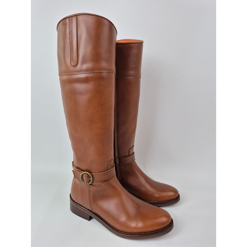 Penelope Chilvers Women's Cognac Brown Slad Tall Leather Riding Boots Size 36